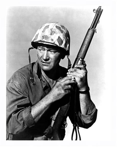 Постер Wayne, John (Sands Of Iwo Jima) с типом исполнения На холсте в раме в багетной раме 221-03