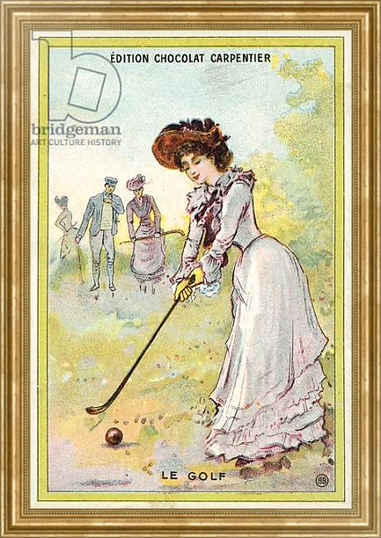 Постер Golf 1 с типом исполнения На холсте в раме в багетной раме NA033.1.051