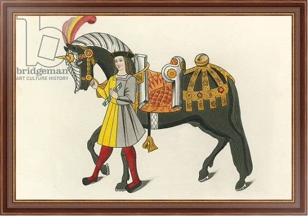 Постер Horse and Attendant, 1511 с типом исполнения На холсте в раме в багетной раме 35-M719P-83