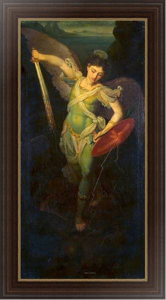 Постер Архангел Михаил 2 с типом исполнения На холсте в раме в багетной раме 1.023.151