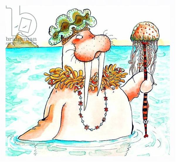 Постер Walrus Sea Queen с типом исполнения На холсте в раме в багетной раме 221-03