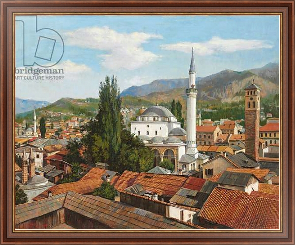 Постер Gazi Husrev Beg Mosque, Sarajevo, 1909 с типом исполнения На холсте в раме в багетной раме 35-M719P-83