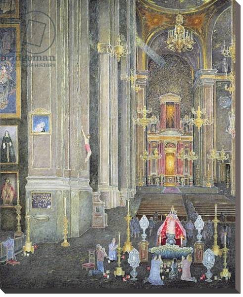 Постер Veneration of the Virgen del Rosario, the Convent of San Domingo, 2001 с типом исполнения На холсте без рамы