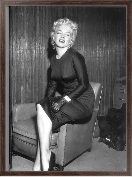 Постер Monroe, Marilyn 26 с типом исполнения На холсте в раме в багетной раме 221-02