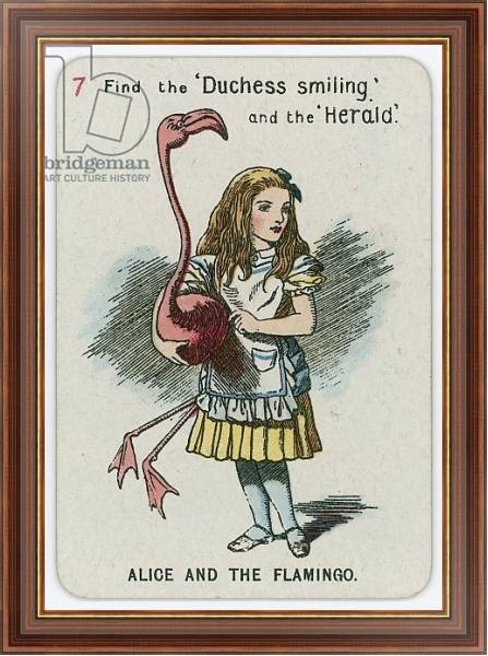 Постер Alice and the Flamingo с типом исполнения На холсте в раме в багетной раме 35-M719P-83