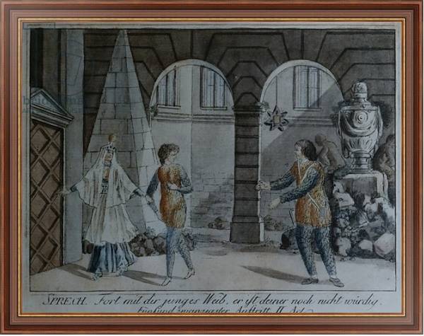 Постер Scene from 'The Magic Flute' by Wolfgang Amadeus Mozart с типом исполнения На холсте в раме в багетной раме 35-M719P-83