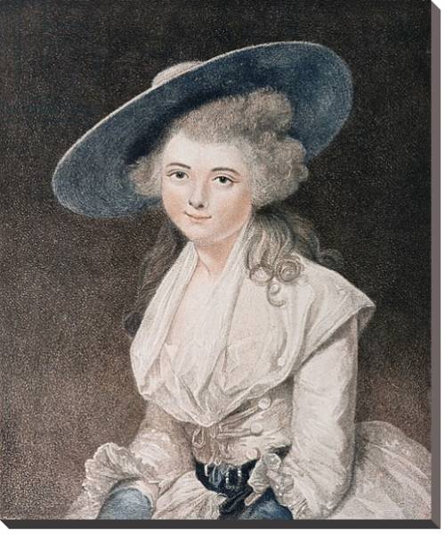 Постер The Honourable Miss Binghamengraved by Francesco Bartolozzi published by E. M. Diemar, 1786 с типом исполнения На холсте без рамы