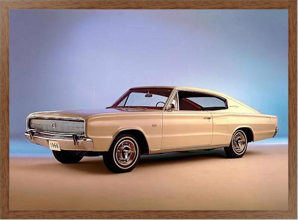 Постер Dodge Charger '1966 с типом исполнения На холсте в раме в багетной раме 1727.4310
