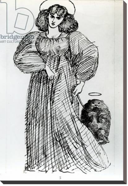 Постер Mrs. Morris and the Wombat, 1869 с типом исполнения На холсте без рамы