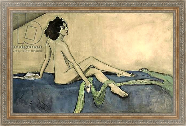 Постер Portrait of Ida Lvovna Rubinstein 1910 с типом исполнения На холсте в раме в багетной раме 484.M48.310