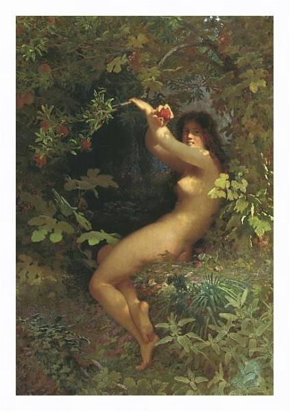 Постер Ева с гранатом. 1881 с типом исполнения На холсте в раме в багетной раме 221-03
