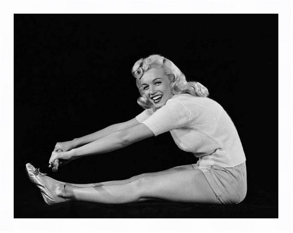 Постер Monroe, Marilyn 76 с типом исполнения На холсте в раме в багетной раме 221-03