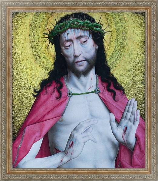 Постер Христос, коронованный колючками с типом исполнения На холсте в раме в багетной раме 484.M48.310