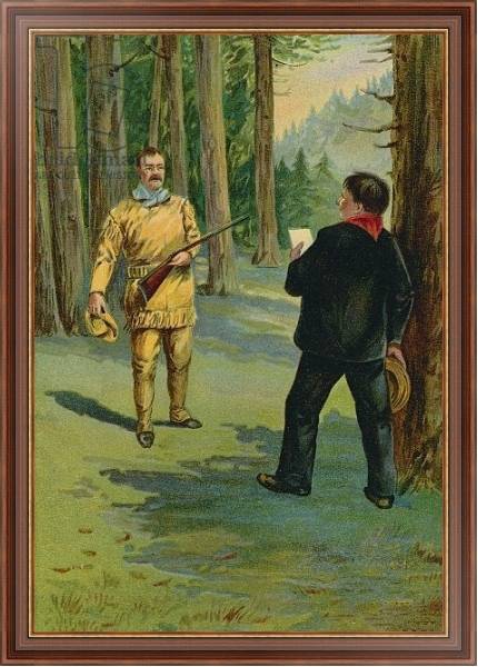 Постер Theodore Roosevelt summoned to the bedside of the dying President с типом исполнения На холсте в раме в багетной раме 35-M719P-83