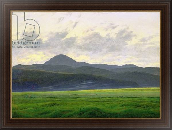 Постер Mountainous landscape с типом исполнения На холсте в раме в багетной раме 1.023.151