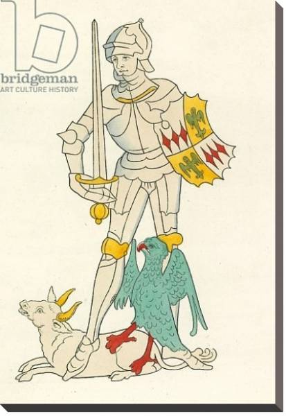 Постер Richard Nevil, Earl of Salisbury, 1483-85 с типом исполнения На холсте без рамы