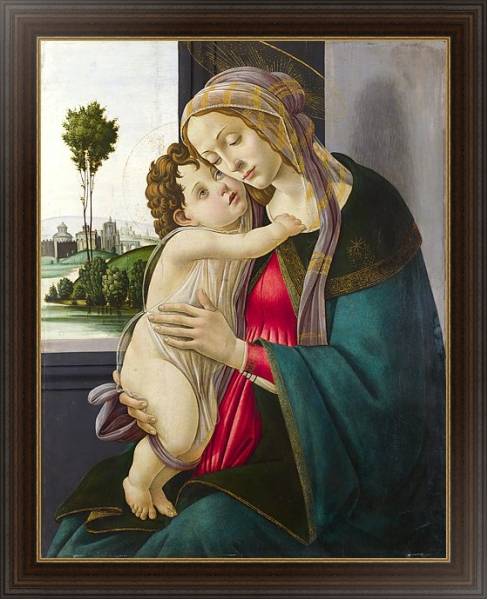 Постер Дева Мария с младенцем 23 с типом исполнения На холсте в раме в багетной раме 1.023.151