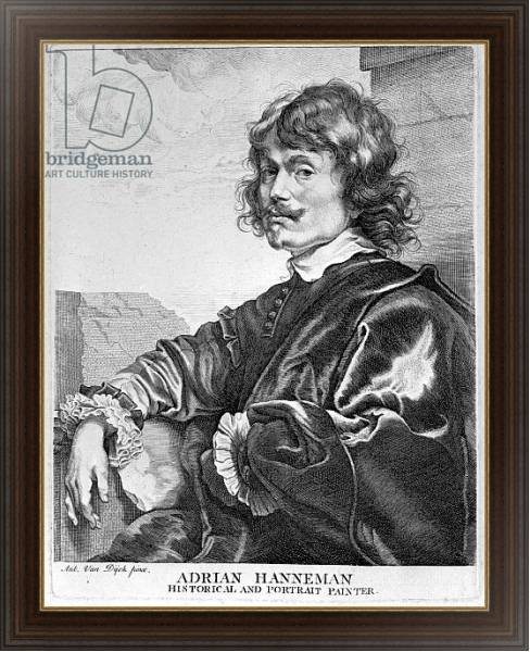 Постер Adriaen Hanneman с типом исполнения На холсте в раме в багетной раме 1.023.151