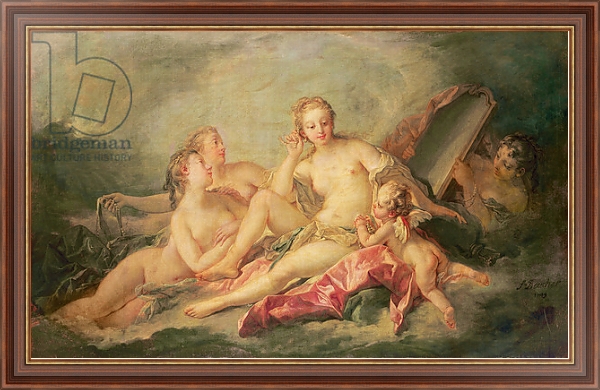 Постер La Toilette de Vénus, 1749 с типом исполнения На холсте в раме в багетной раме 35-M719P-83
