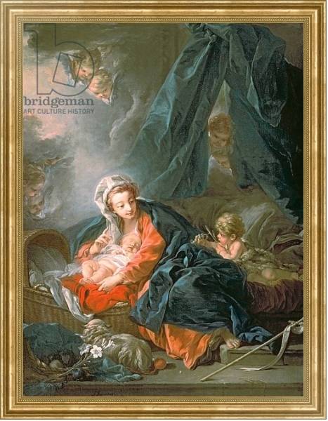 Постер Madonna and Child, 18th century с типом исполнения На холсте в раме в багетной раме NA033.1.051
