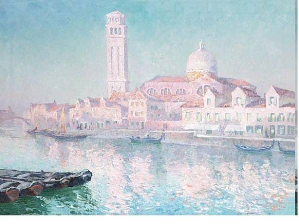 Постер Вид Венеции 4 с типом исполнения На холсте без рамы