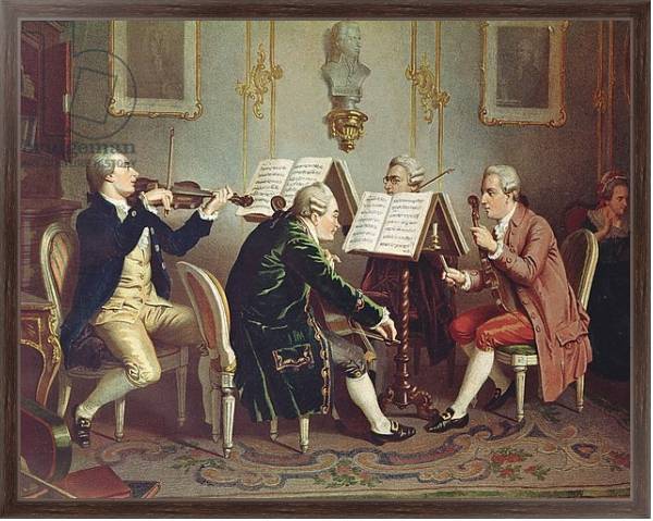 Постер String Quartet с типом исполнения На холсте в раме в багетной раме 221-02