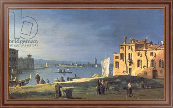 Постер View of Venice 3 с типом исполнения На холсте в раме в багетной раме 35-M719P-83