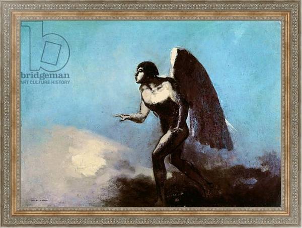Постер The Winged Man or, Fallen Angel, before 1880 с типом исполнения На холсте в раме в багетной раме 484.M48.310