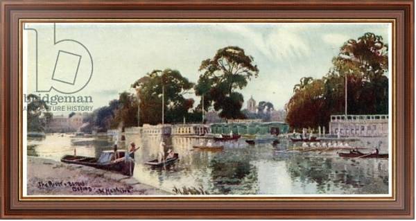 Постер The river and barges с типом исполнения На холсте в раме в багетной раме 35-M719P-83