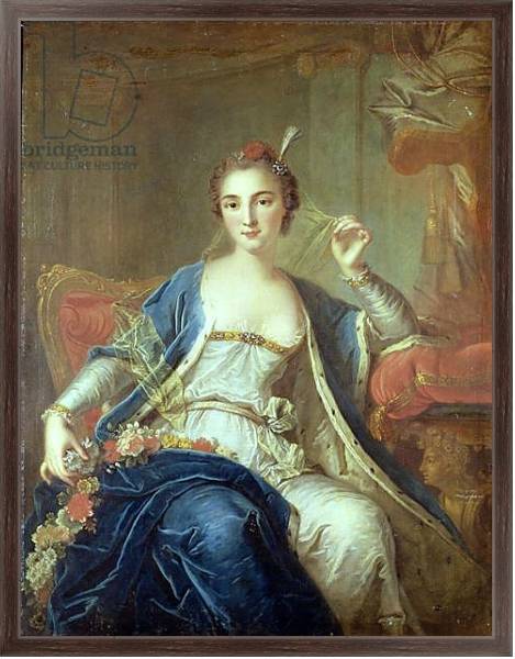 Постер Portrait of Mademoiselle Marie Salle 1737 с типом исполнения На холсте в раме в багетной раме 221-02