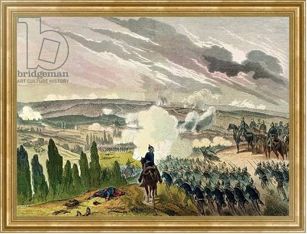 Постер The Battle of Sedan, 1st September 1870 с типом исполнения На холсте в раме в багетной раме NA033.1.051