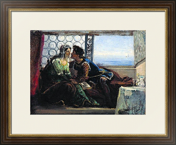 Постер Ромео и Джульетта. 1890-е с типом исполнения Под стеклом в багетной раме 1.023.036
