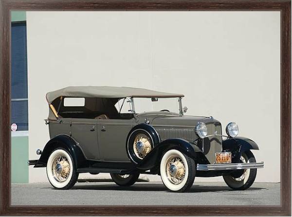 Постер Ford V8 Phaeton '1932 с типом исполнения На холсте в раме в багетной раме 221-02