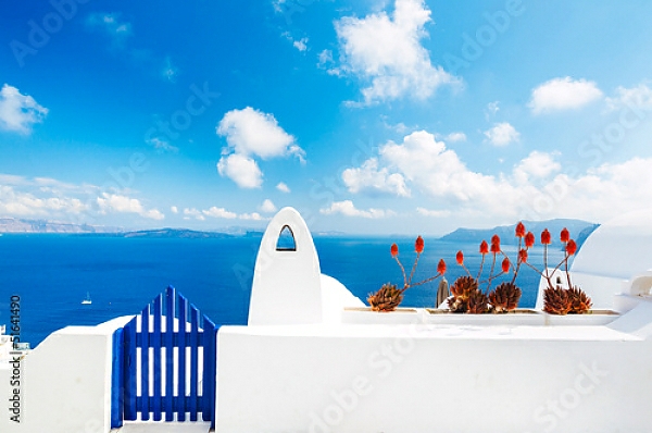 Постер Греция, Санторини 10 с типом исполнения На холсте без рамы