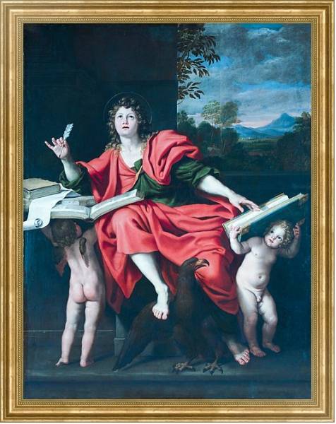 Постер Святой Джон Евангелист с типом исполнения На холсте в раме в багетной раме NA033.1.051