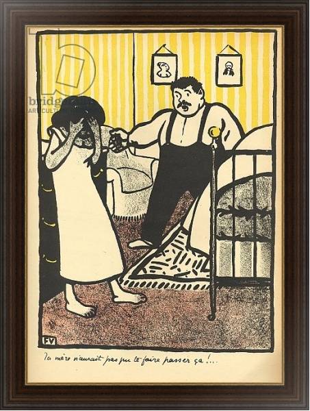 Постер A man reproaches his pregnant mistress, 1902 с типом исполнения На холсте в раме в багетной раме 1.023.151