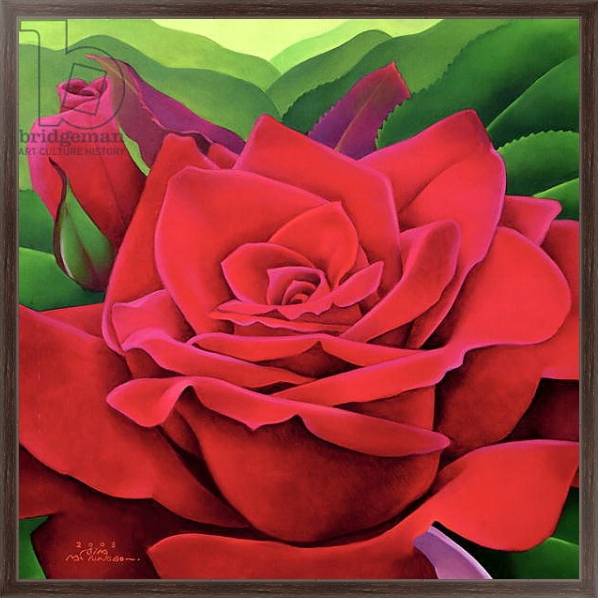 Постер The Rose, 2003 с типом исполнения На холсте в раме в багетной раме 221-02