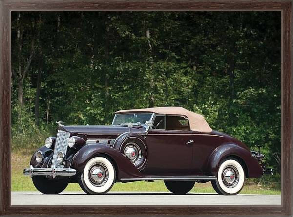 Постер Packard 120 Convertible Coupe '1937 с типом исполнения На холсте в раме в багетной раме 221-02