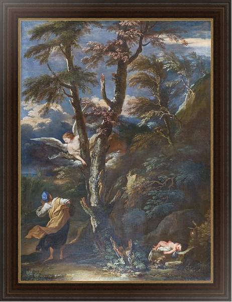 Постер Ангел, приходящий к Хагер и Исмаилу в пустыне с типом исполнения На холсте в раме в багетной раме 1.023.151