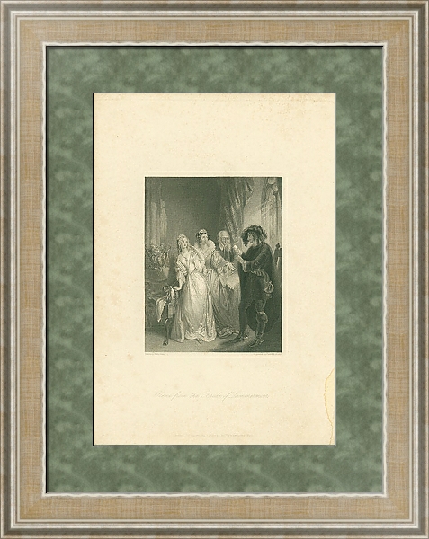 Постер Scene from the Bride of Lammermoor 1 с типом исполнения Акварель в раме в багетной раме 485.M40.584