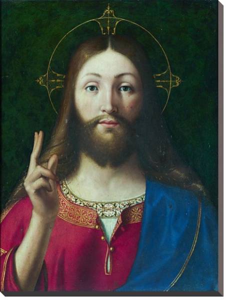 Постер Иисус благословляющий с типом исполнения На холсте без рамы