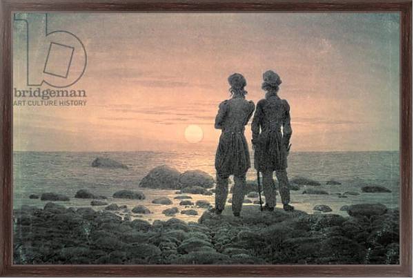 Постер Two Men by The Sea с типом исполнения На холсте в раме в багетной раме 221-02