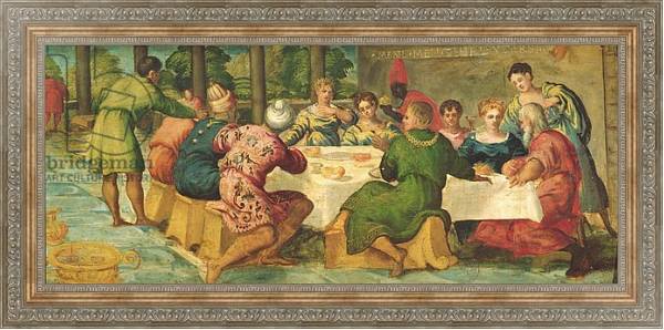 Постер King Belshazzar's Banquet, c.1543/44 2 с типом исполнения На холсте в раме в багетной раме 484.M48.310