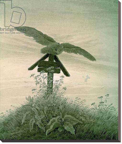 Постер Owl on a Grave, 1836-7 с типом исполнения На холсте без рамы