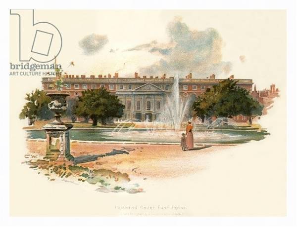 Постер Hampton court, east front с типом исполнения На холсте в раме в багетной раме 221-03