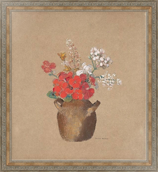 Постер Vase of Flowers 8 с типом исполнения На холсте в раме в багетной раме 484.M48.310