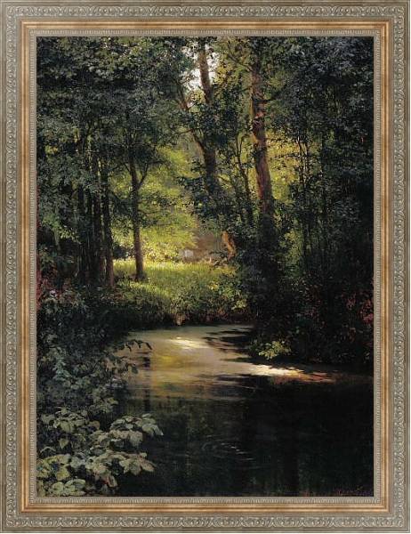 Постер Лесной ручей. Весной. 1890 с типом исполнения На холсте в раме в багетной раме 484.M48.310