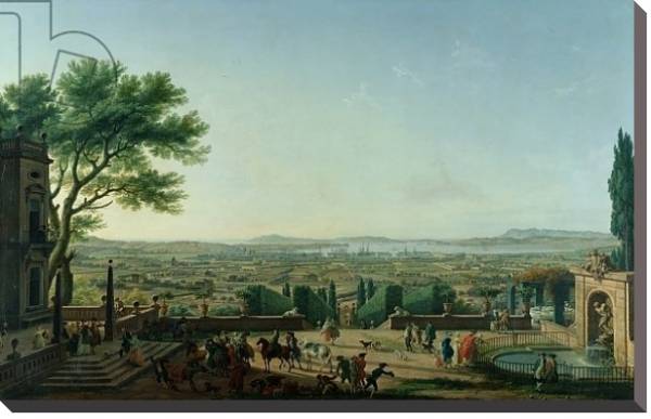Постер City and Port of Toulon, 1756 с типом исполнения На холсте без рамы