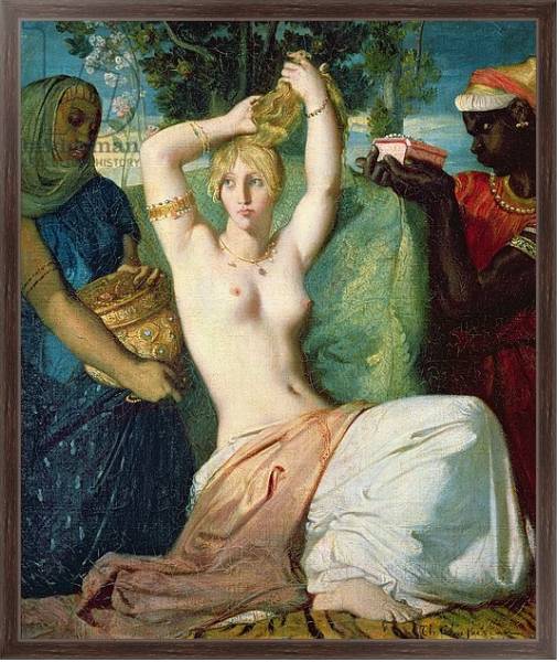 Постер The Toilet of Esther, 1841 с типом исполнения На холсте в раме в багетной раме 221-02