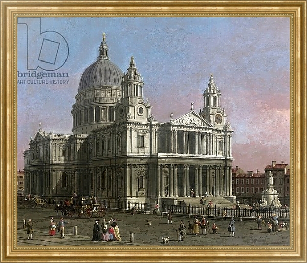 Постер St. Paul's Cathedral, 1754 с типом исполнения На холсте в раме в багетной раме NA033.1.051